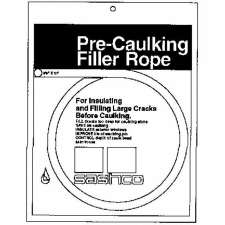 SASHCO Pre-Caulking Filler Rope Backer Rod 30251
